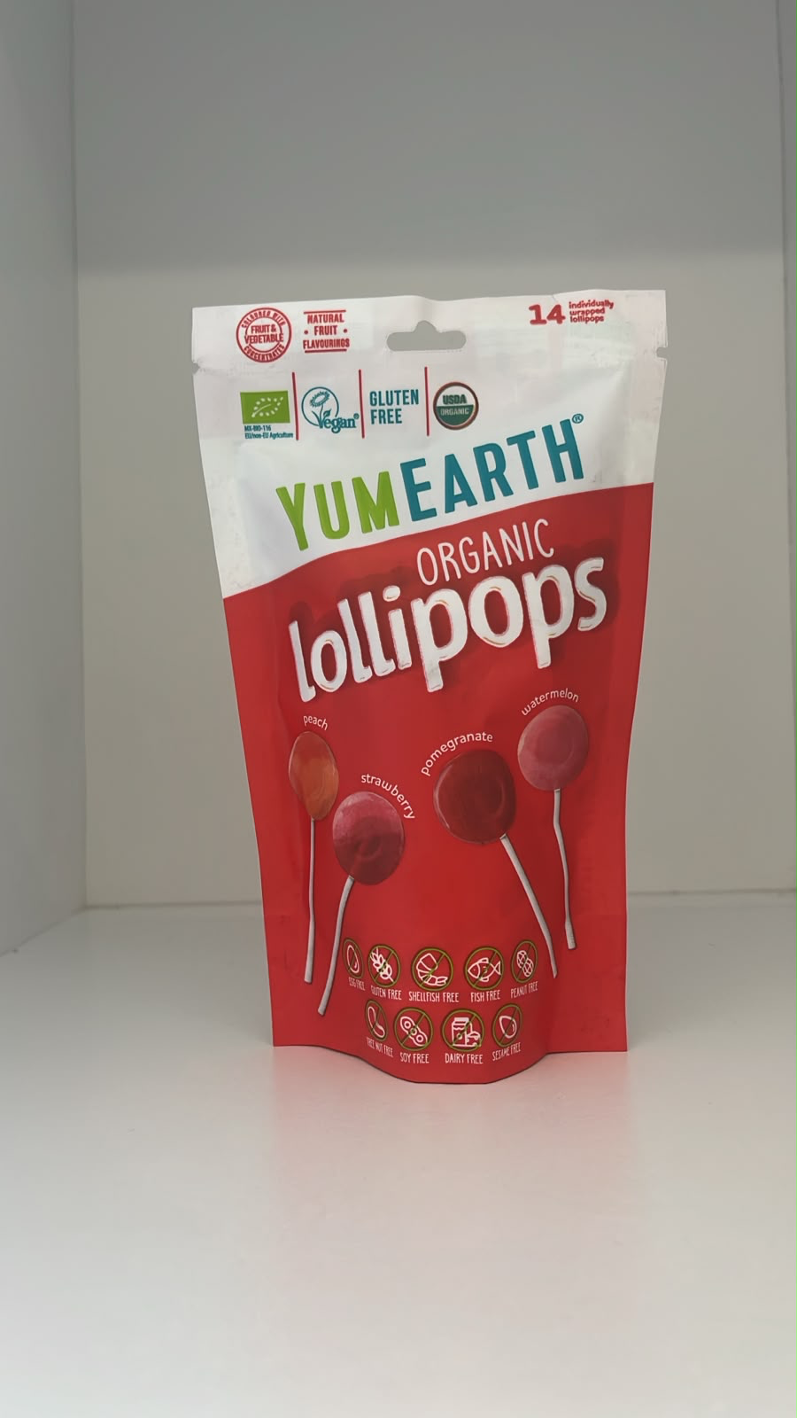 Organic Lollipops - Assorted Fruit
