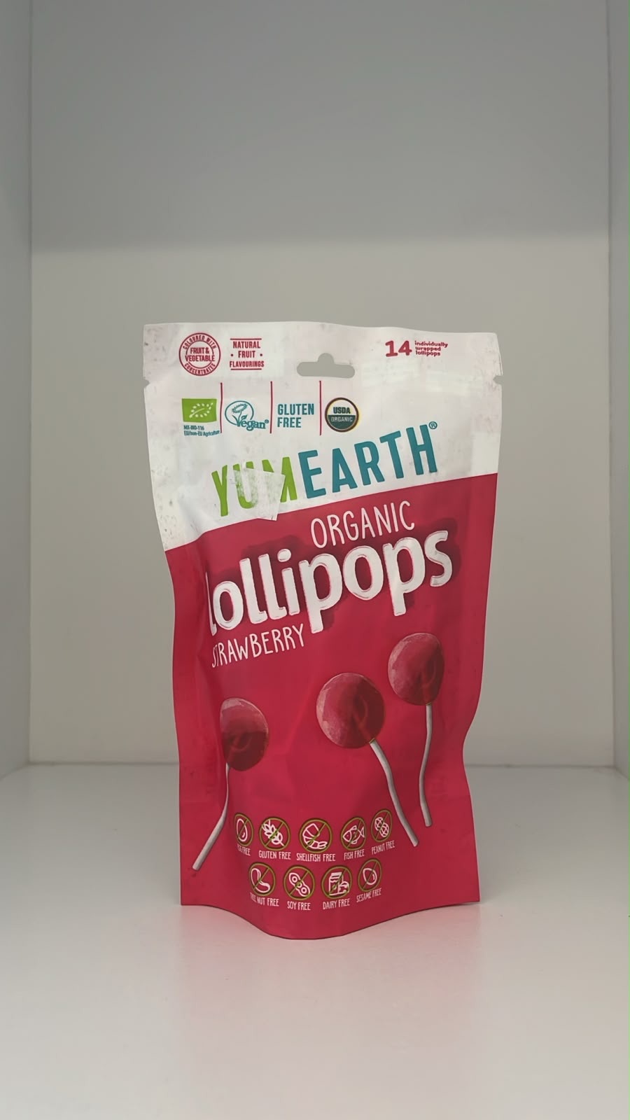 Organic Lollipops - Strawberry